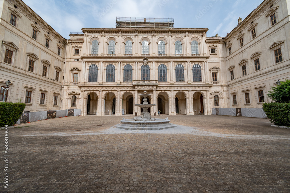 Rome, Italy - September 16, 2021: Palazzo Barberini