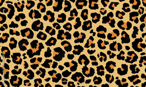 Leopard pattern seamless pattern.