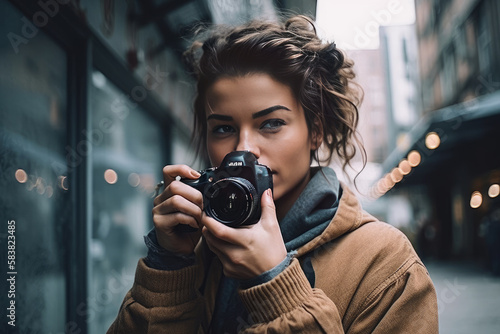 Lifestyle photography of women by AI Generated.