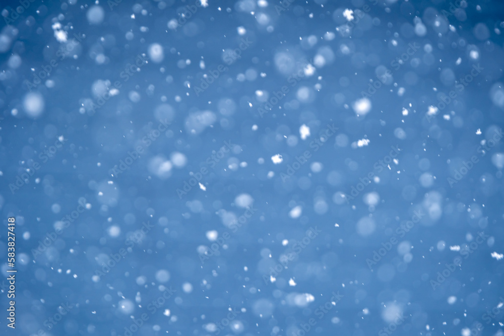 雪　降雪のイメージ　背景素材