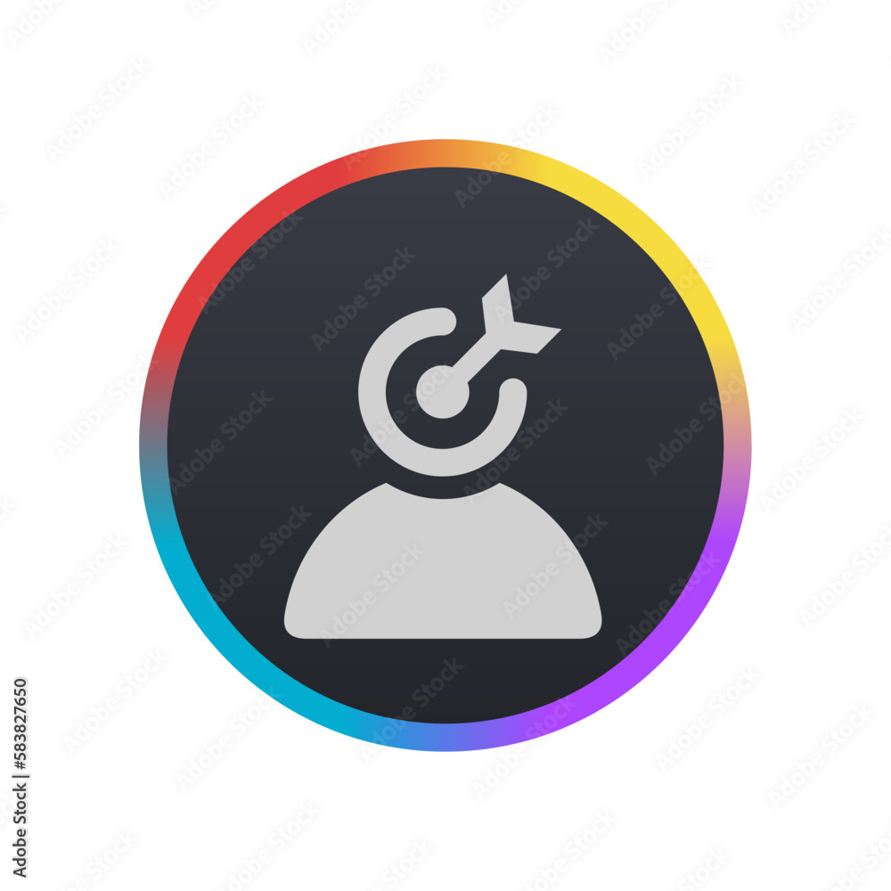 Targeting User - Pictogram (icon) Targeting User - Pictogram (icon)