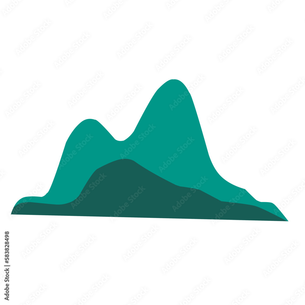Hill and mountain gradient