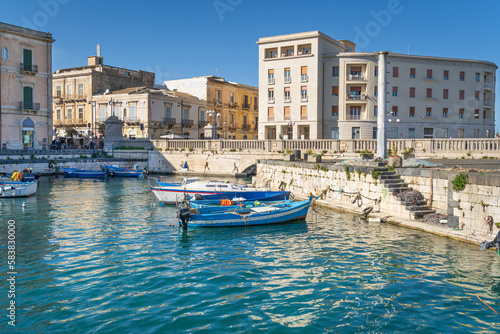 The harbor in Ortigia Syracuse