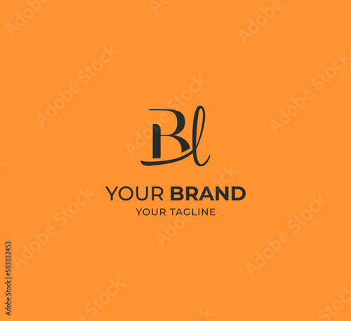 Initial BL, LB Letter logo vector template design. 
