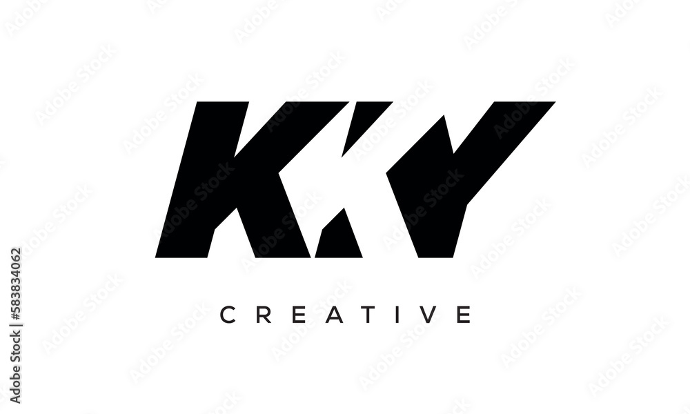 KKY letters negative space logo design. creative typography monogram vector KKY letters negative space logo design. creative typography monogram vector