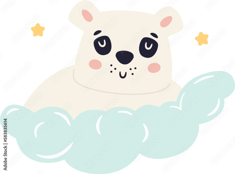 Sleepy Bear On Cloud Sleepy Bear On Cloud