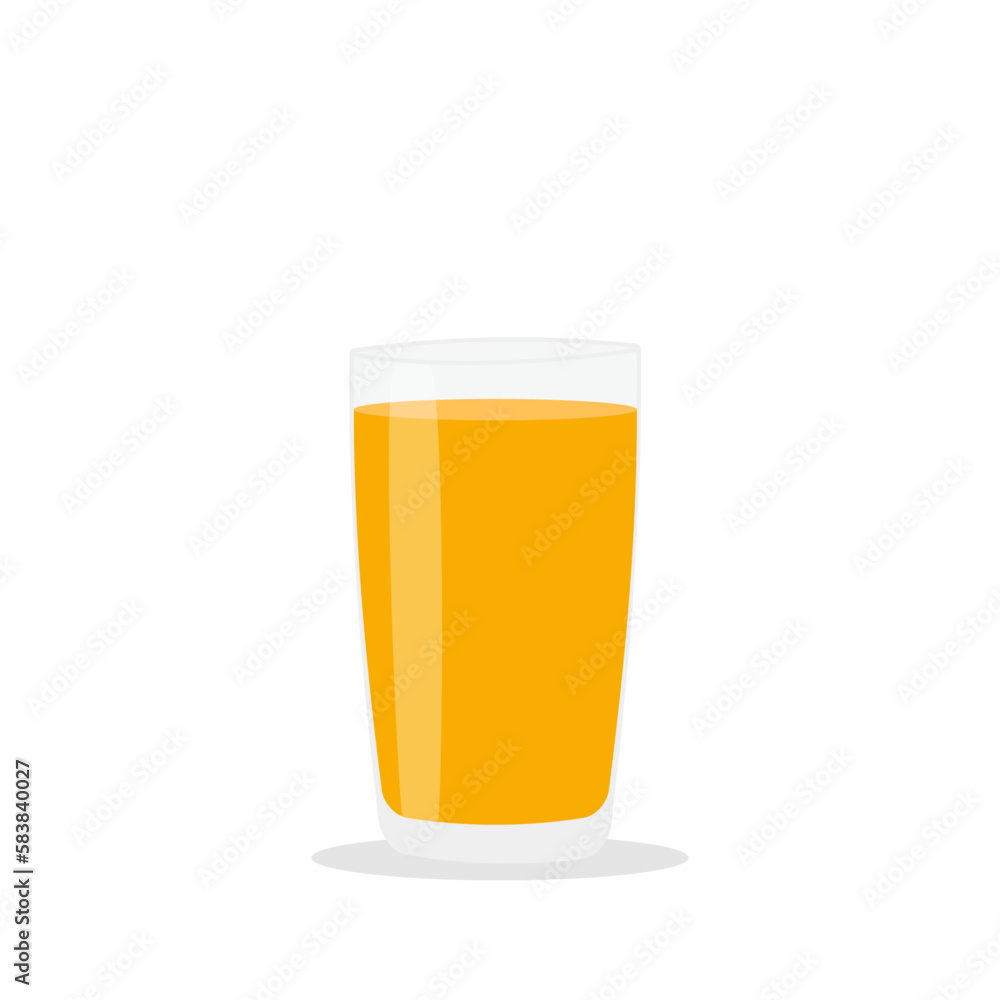 Glasses with fresh delicious orange juice in glass on white background Glasses with fresh delicious orange juice in glass on white background