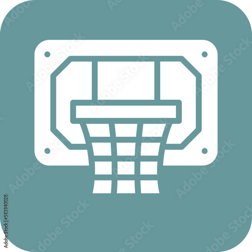 Vector Design Basketball Hoop Icon Style