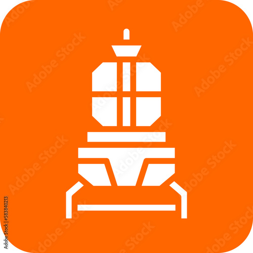 Vector Design Lander Icon Style