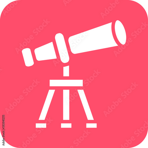 Vector Design Telescope Icon Style