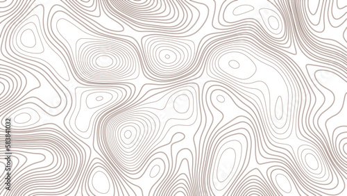 Topographic map patterns. Vintage outdoors style. Topographic map and landscape terrain texture grid. Topo contour map background concept.