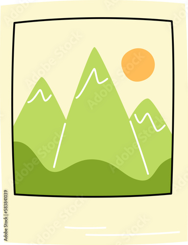 Printed landscape photo