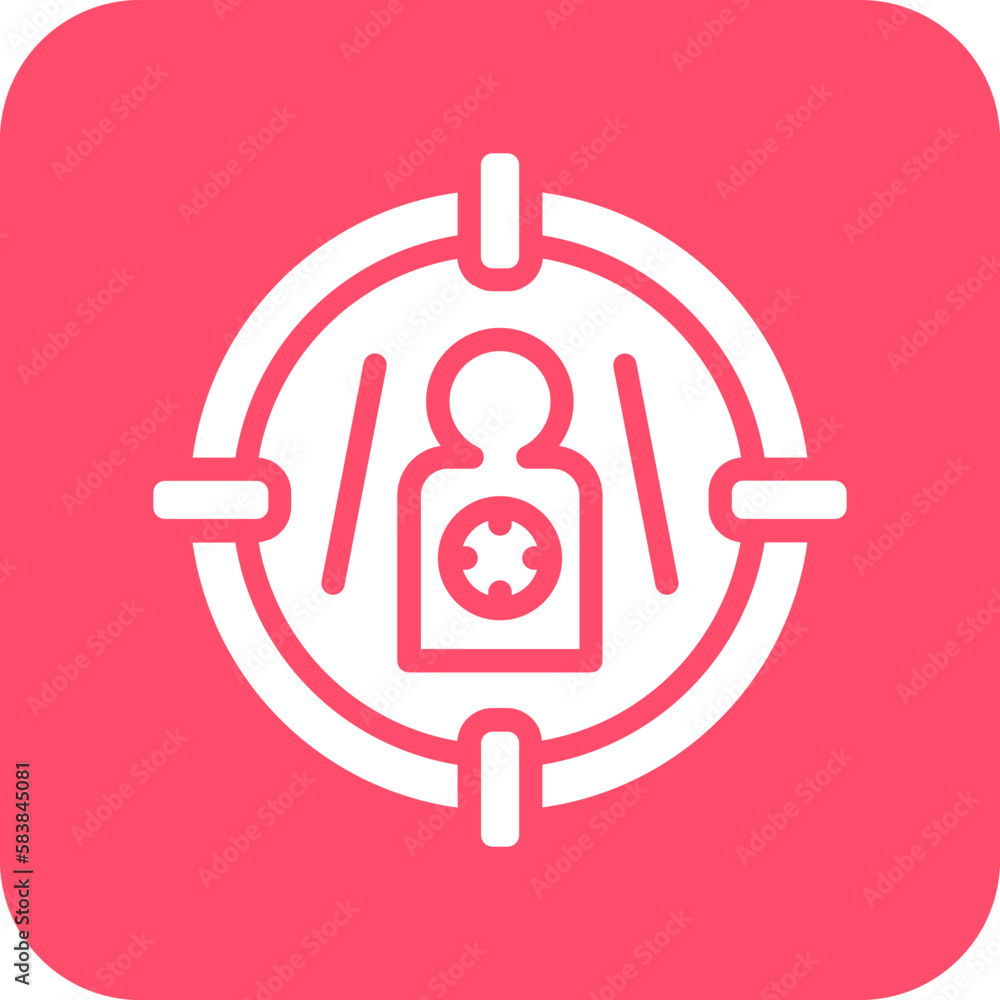 Vector Design Shoot Target Icon Style Vector Design Shoot Target Icon Style