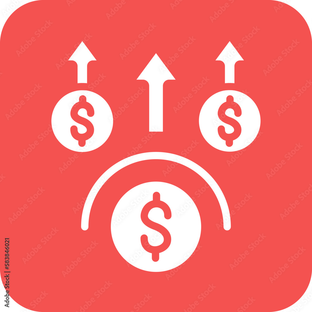 Vector Design Money Benefit Icon Style Vector Design Money Benefit Icon Style
