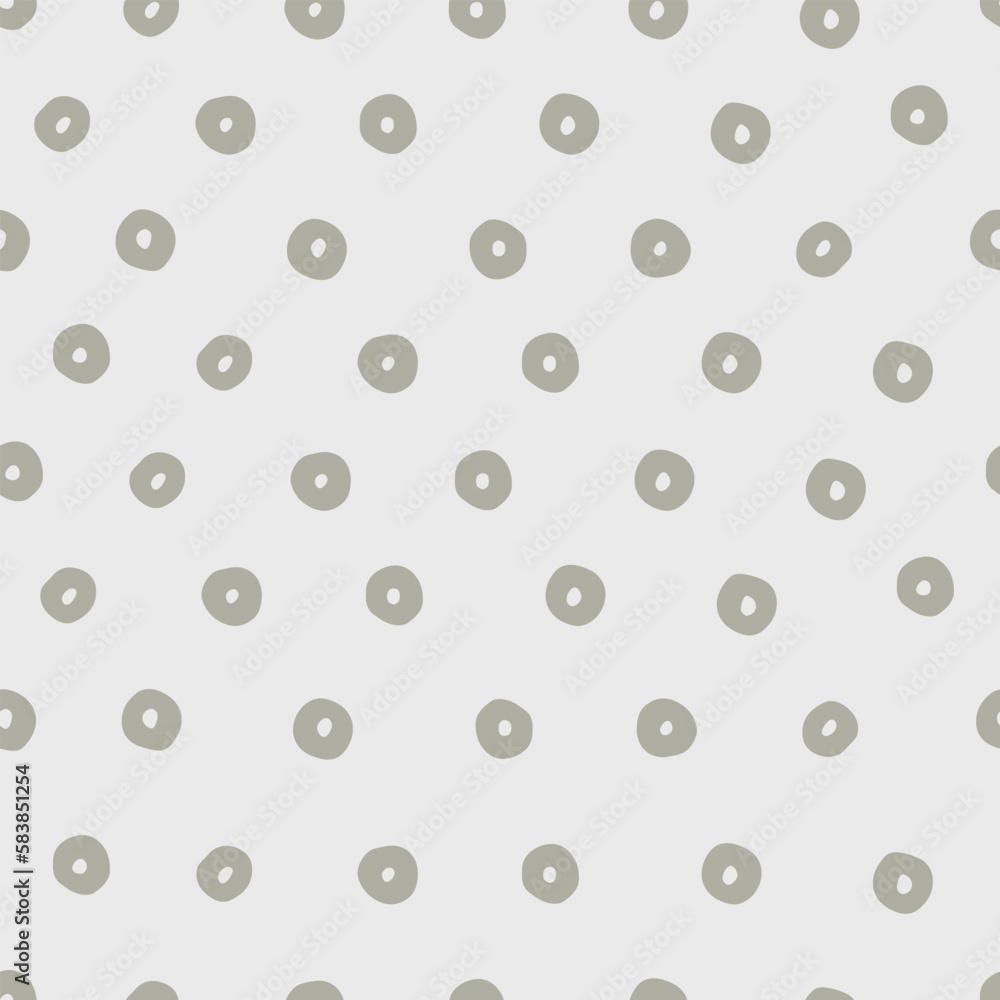 Seamless geometric pattern with hand drawn ring for surface design, craft, apparel and other design projects