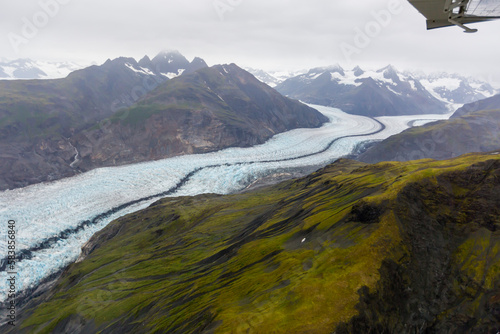 Flight-seeing from Haines over the Fairweather Range in Glacier Bay National Park, Southeast Alaska photo