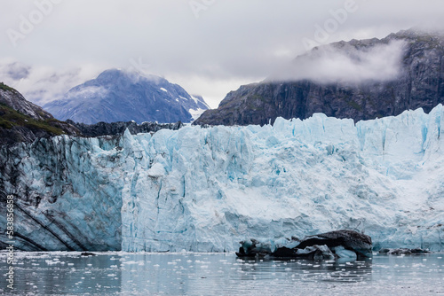 A view of Margerie Glacier in the Fairweather Range, Glacier Bay National Park, Southeast Alaska photo