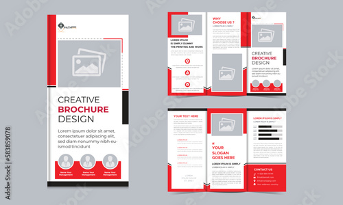 trifold brochure design template