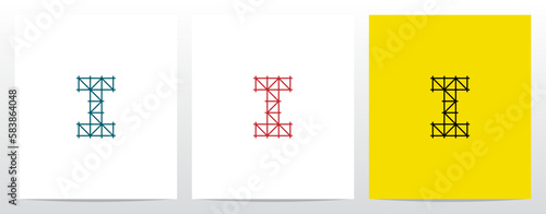 Scaffolding Staging Letter Logo Design I