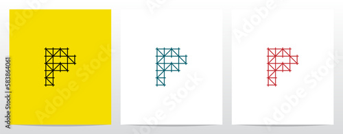 Scaffolding Staging Letter Logo Design P