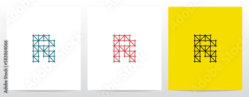 Scaffolding Staging Letter Logo Design R