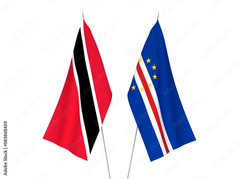Republic of Trinidad and Tobago and Republic of Cabo Verde flags