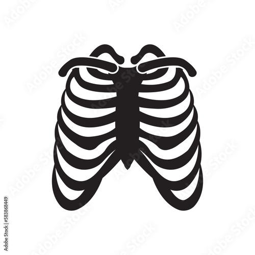Human ribs icon vector illustration design