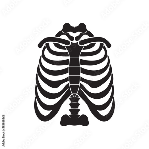 Human ribs icon vector illustration design