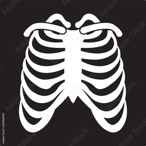 Human ribs icon vector illustration design