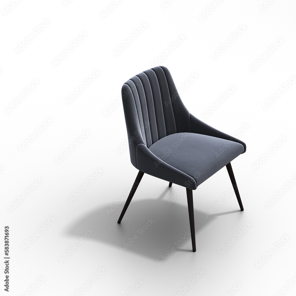 chair with shadow under it isolated on a transparent background, interior furniture, 3D illustration, cg render chair with shadow under it isolated on a transparent background, interior furniture, 3D illustration, cg render