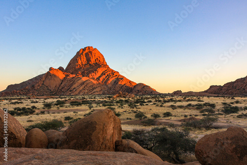 The Spitzkoppe mountain in Namibia photo