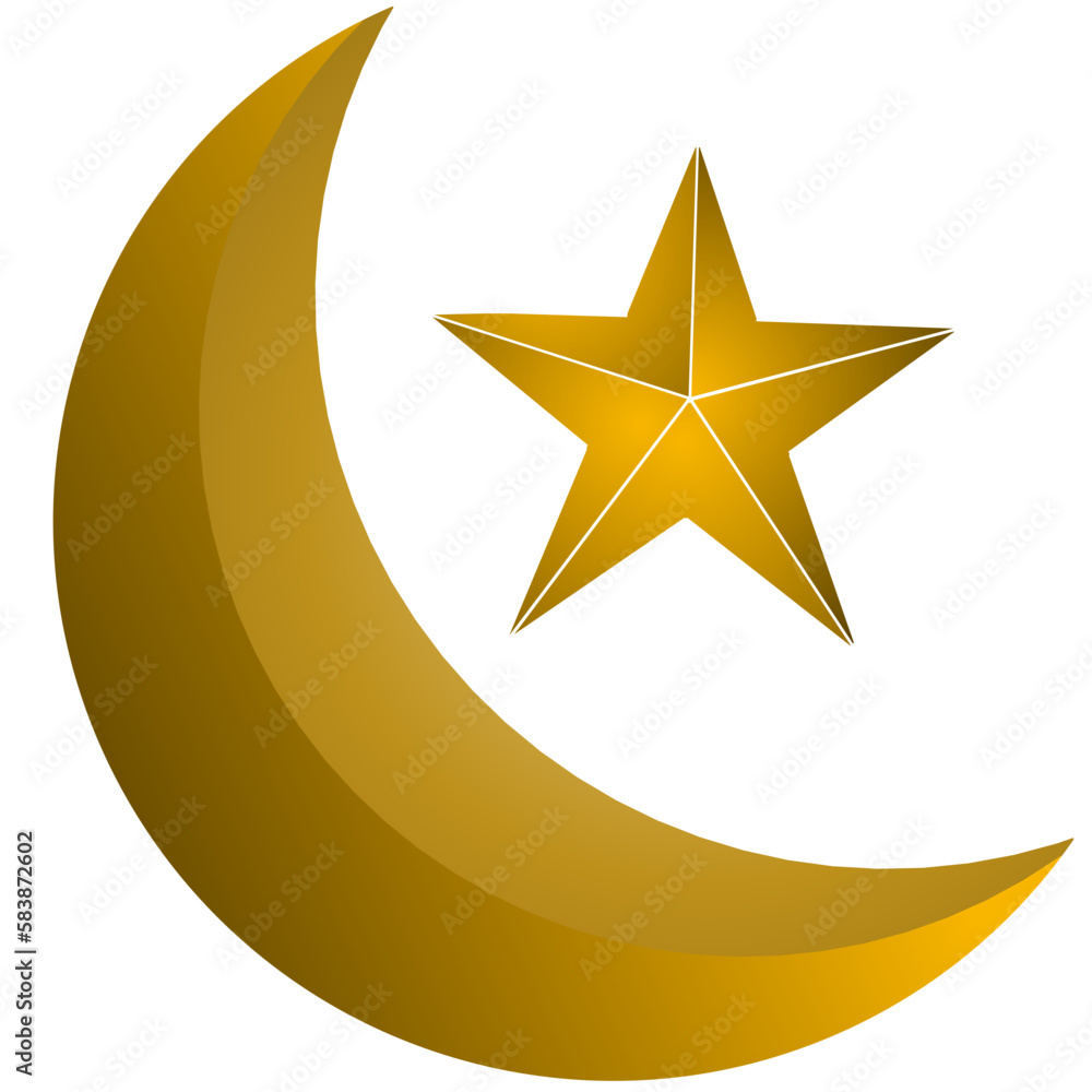 illustration of the moon and stars illustration of the moon and stars