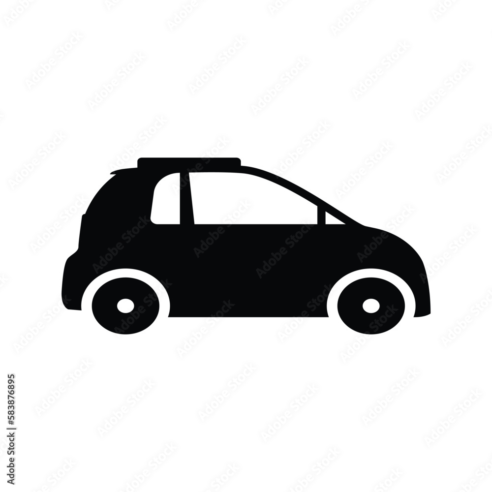 Vector Silhouette of Car