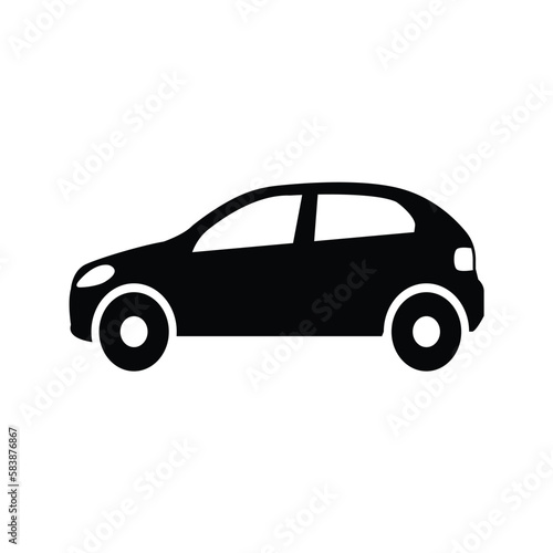 Vector Silhouette of Car