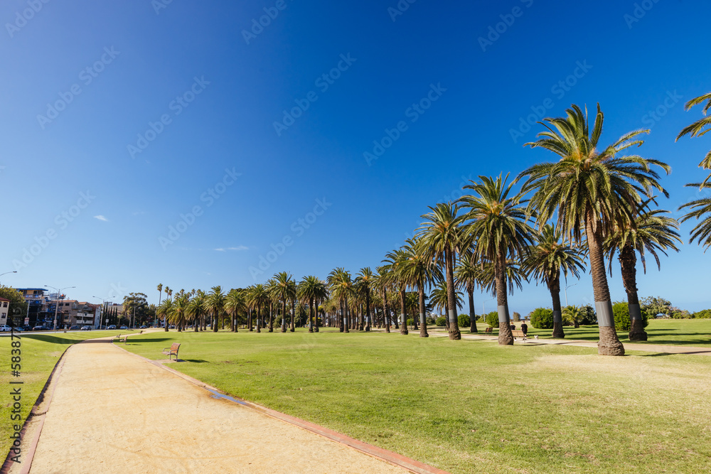 Catani Gardens in St Kilda in Australia Catani Gardens in St Kilda in Australia