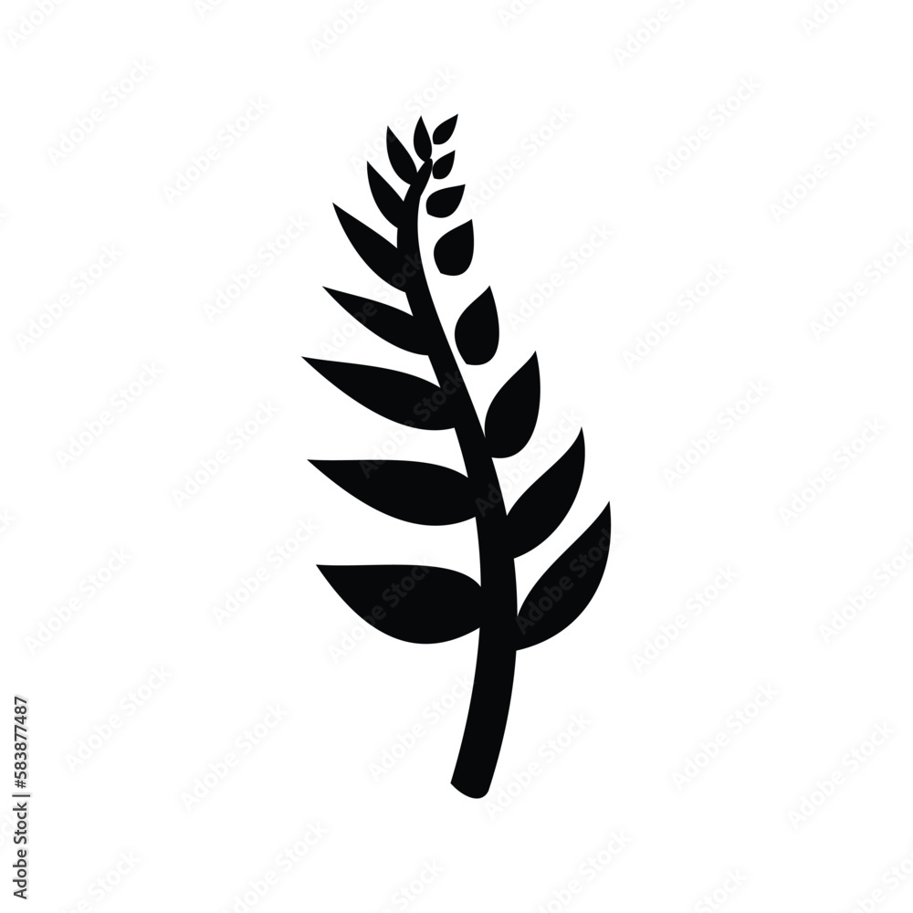 Vector Floral Silhouette Vector Floral Silhouette
