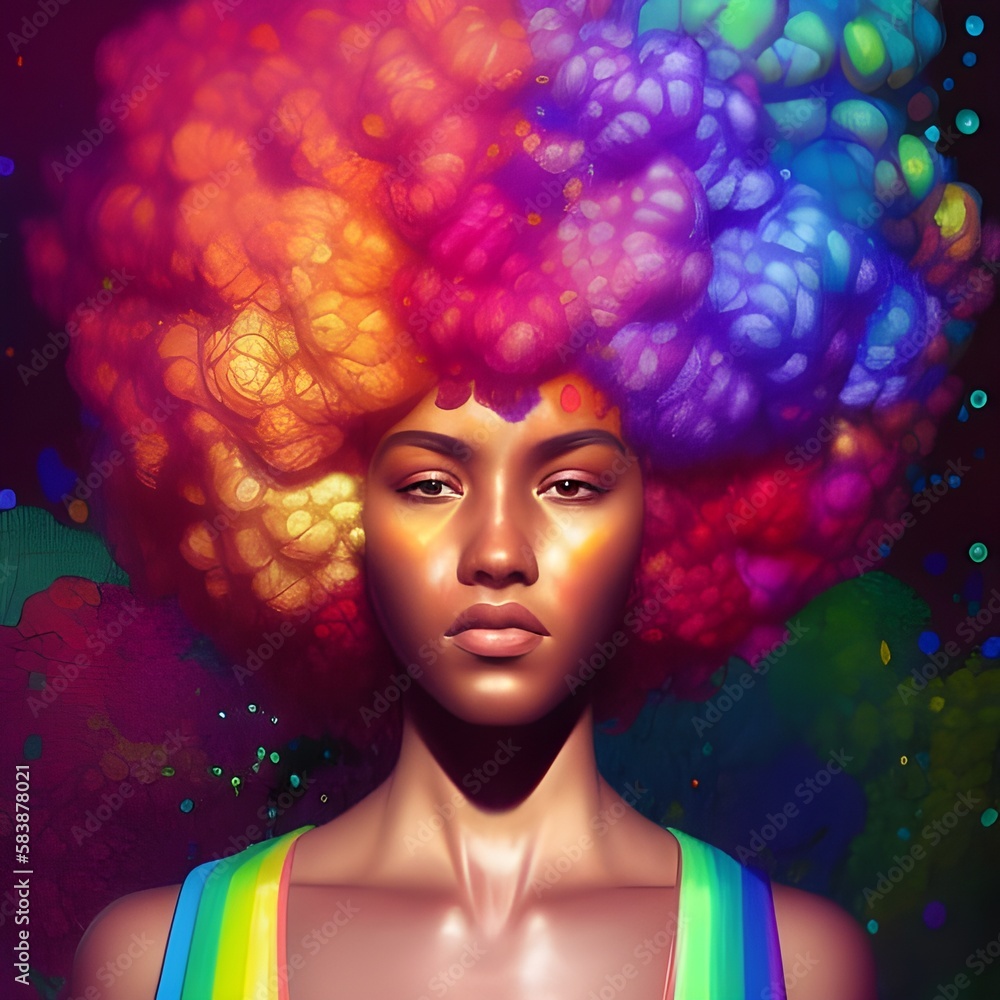 Rainbow Afro Rainbow Afro