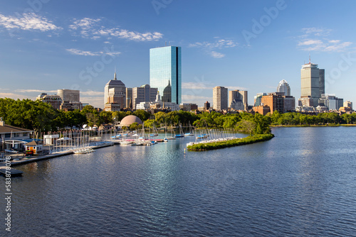 Summer Morning at the Charles River Esplanade, Boston, Massachusetts, New England