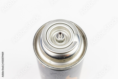 Spray can isolated on a white background. Close-up.
