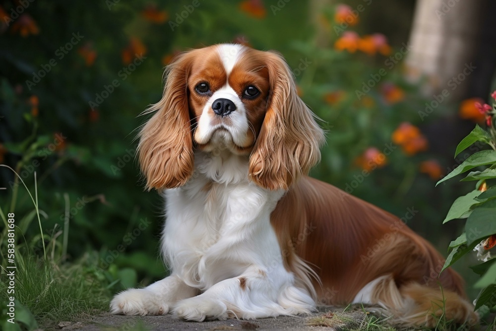 Cavalier King Charles Spaniel Generative AI Cavalier King Charles Spaniel Generative AI
