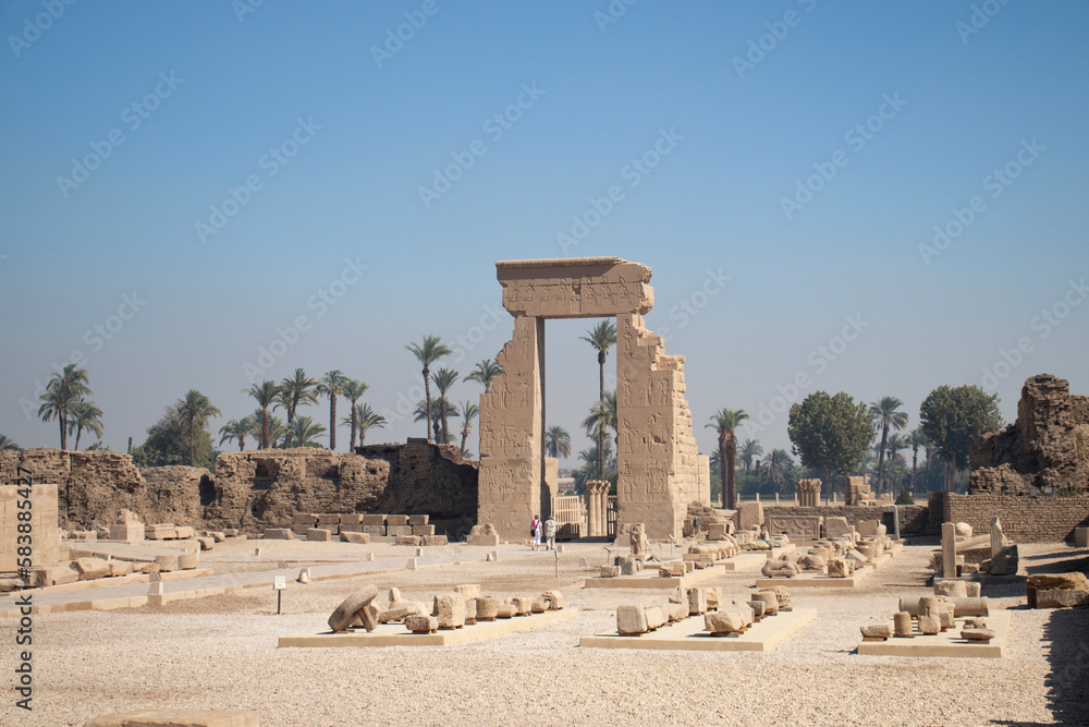 Abcient egyptian temple of Hathor (Dendra temple) in Qina, Egypt Abcient egyptian temple of Hathor (Dendra temple) in Qina, Egypt