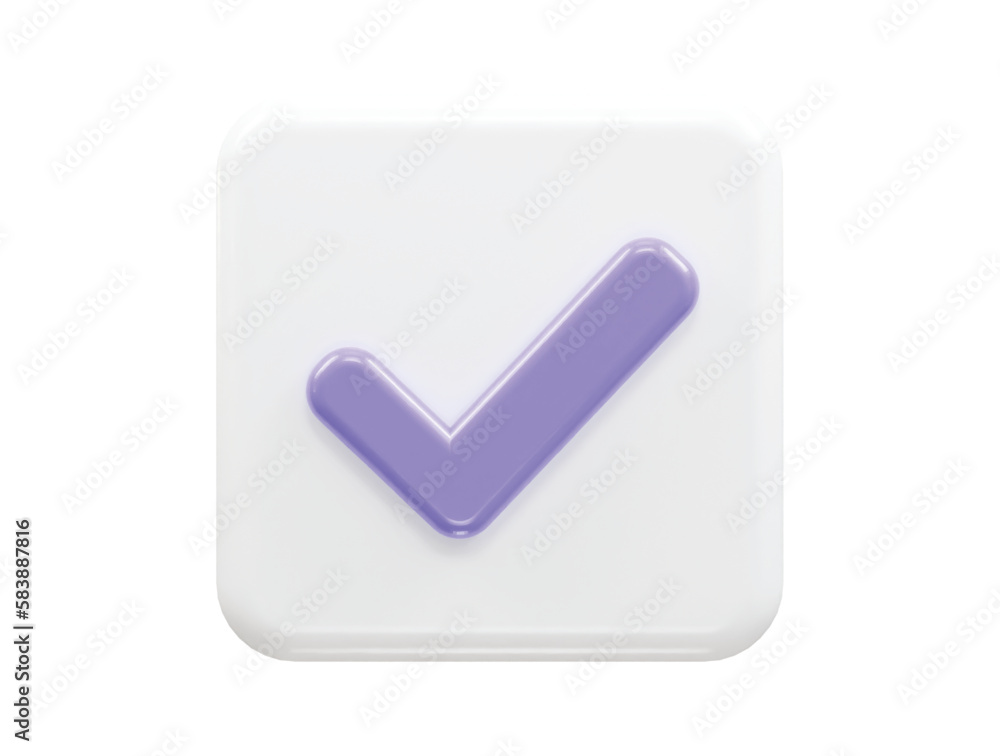 Verified icon 3d rendering illustration vector Verified icon 3d rendering illustration vector