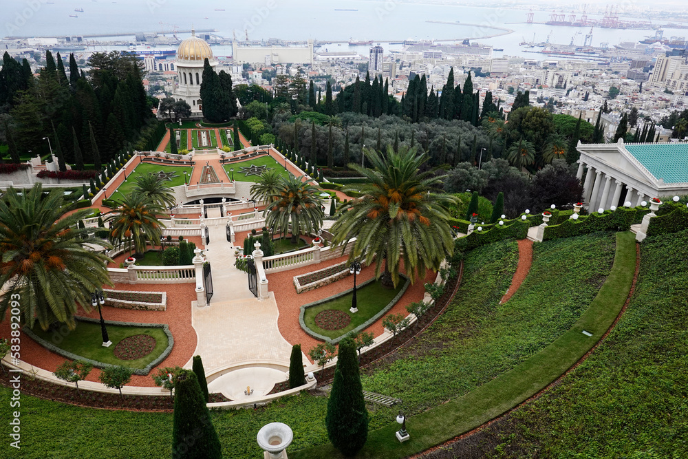 The Bahai Terraces (the Hanging Gardens of Haifa), UNESCO World ...