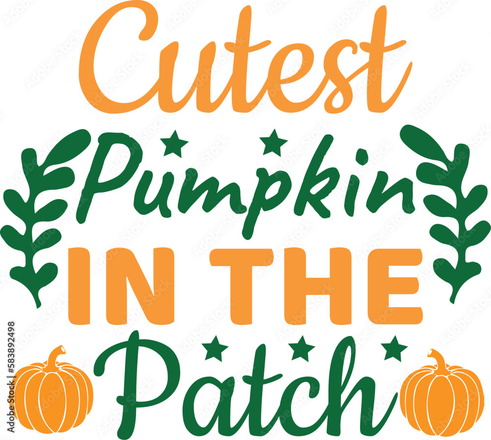 Fototapeta premium Pumpkin SVG design