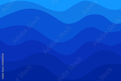 Blue Wave Ocean Sea Background Navy Under the Sea Wary Line Layers Summer Deep Dark Blue Water Pattern Wallpaper Swimming Pool Shading Color Dynamic Gradient Illustration Save the World