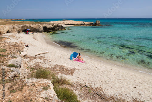 Spiaggetta Rocco on the Adriatic coast, San Foca, near Melendugno, Lecce province, Puglia photo
