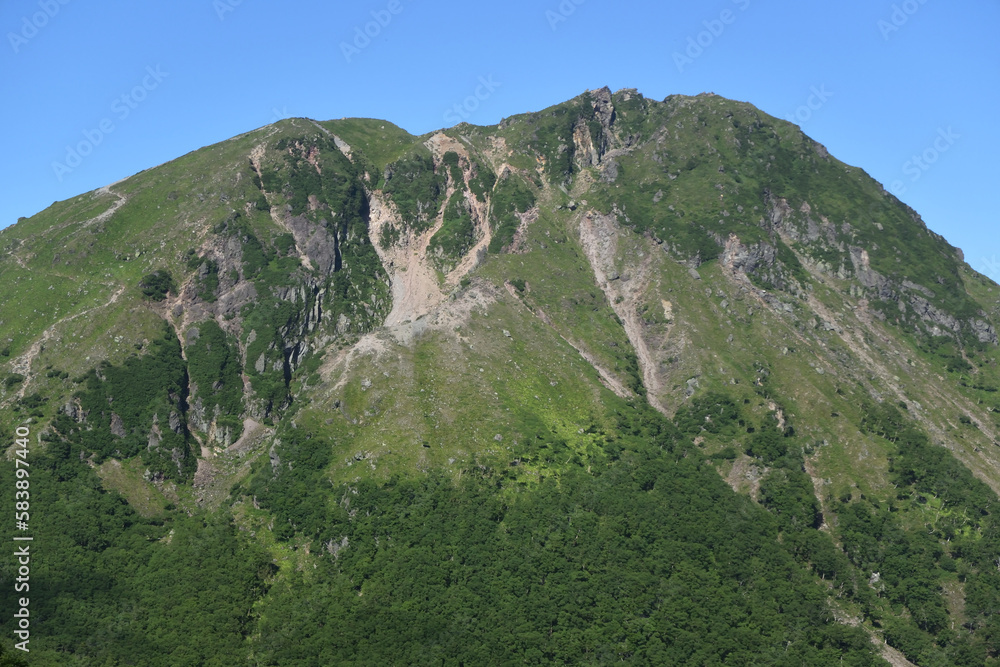 Mountain climbing in summer season
