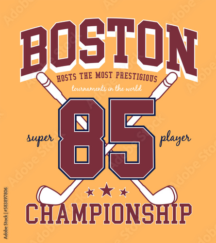 varsity typography vector illustration, for t-shirt graphic.