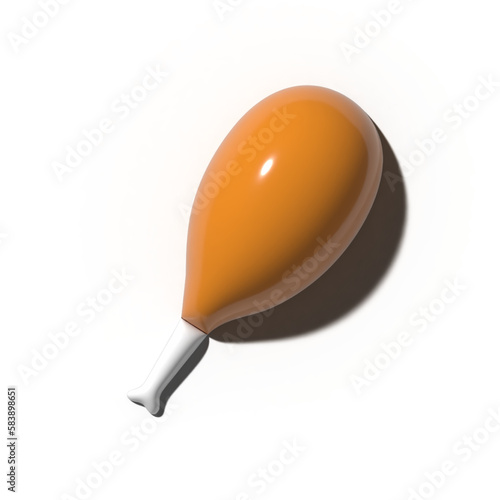 chicken on a white background