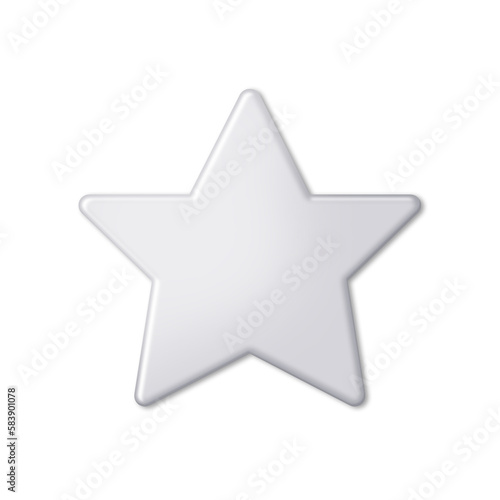 star polygon shape white light gray shape chip electromagnetic sticker phone computer